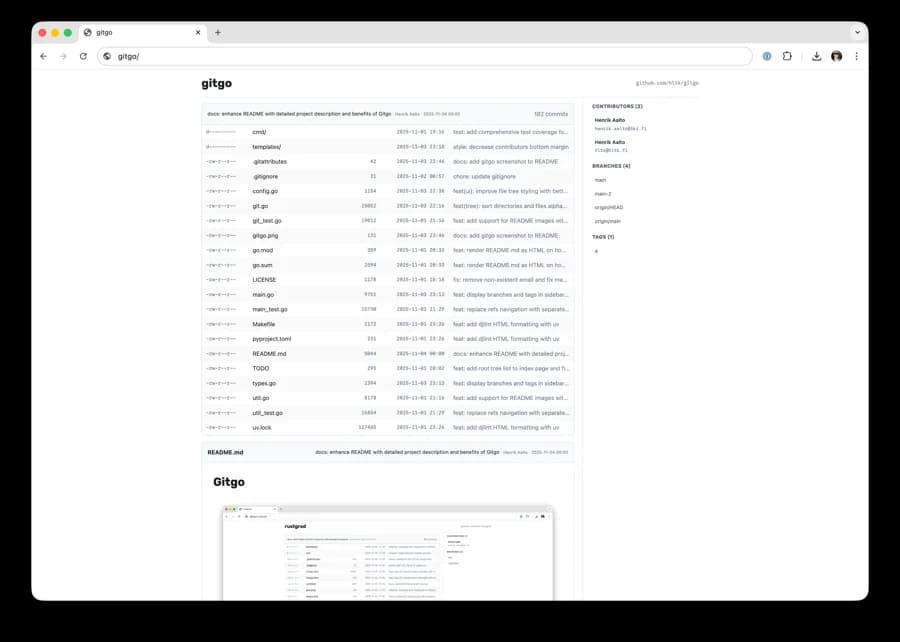gitgo screenshot